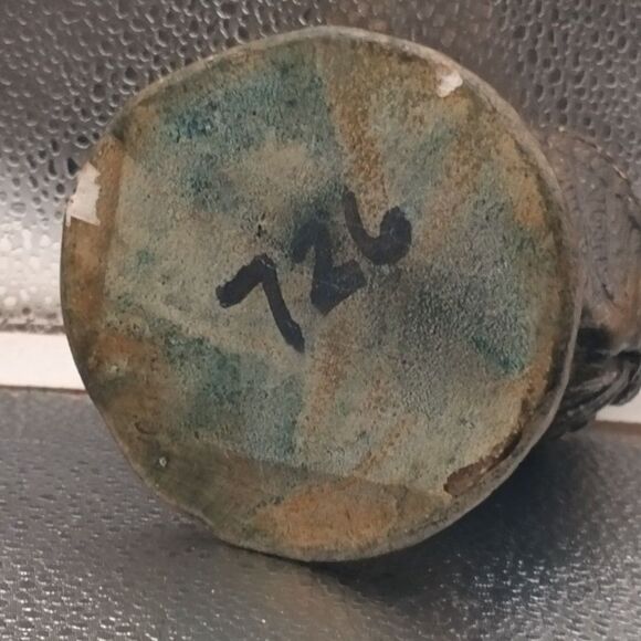 Vintage 6.5" Brown Ceramic Owl Figurine on Stump, Rustic Home Décor - Picture 6 of 6